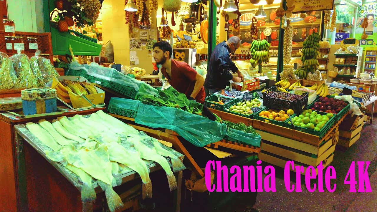 Chania Crete Greece 4K