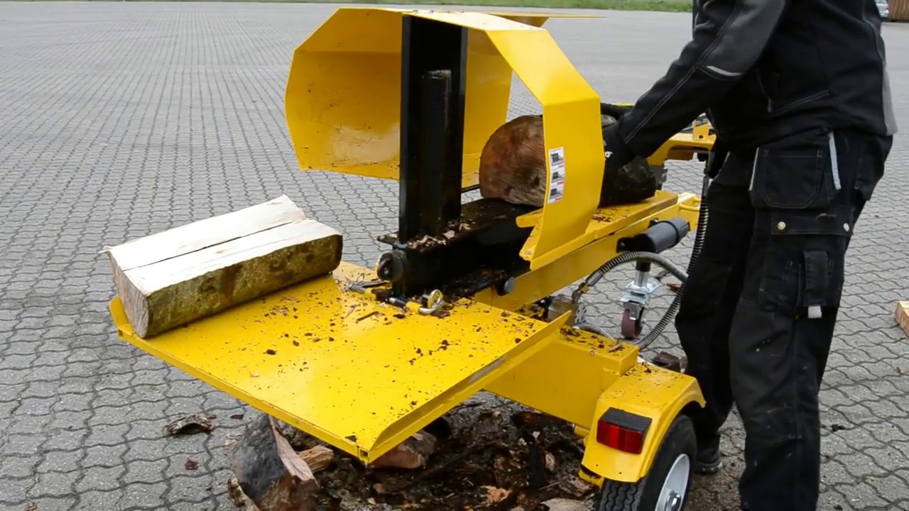 22 tons brændekløver med benzinmotor