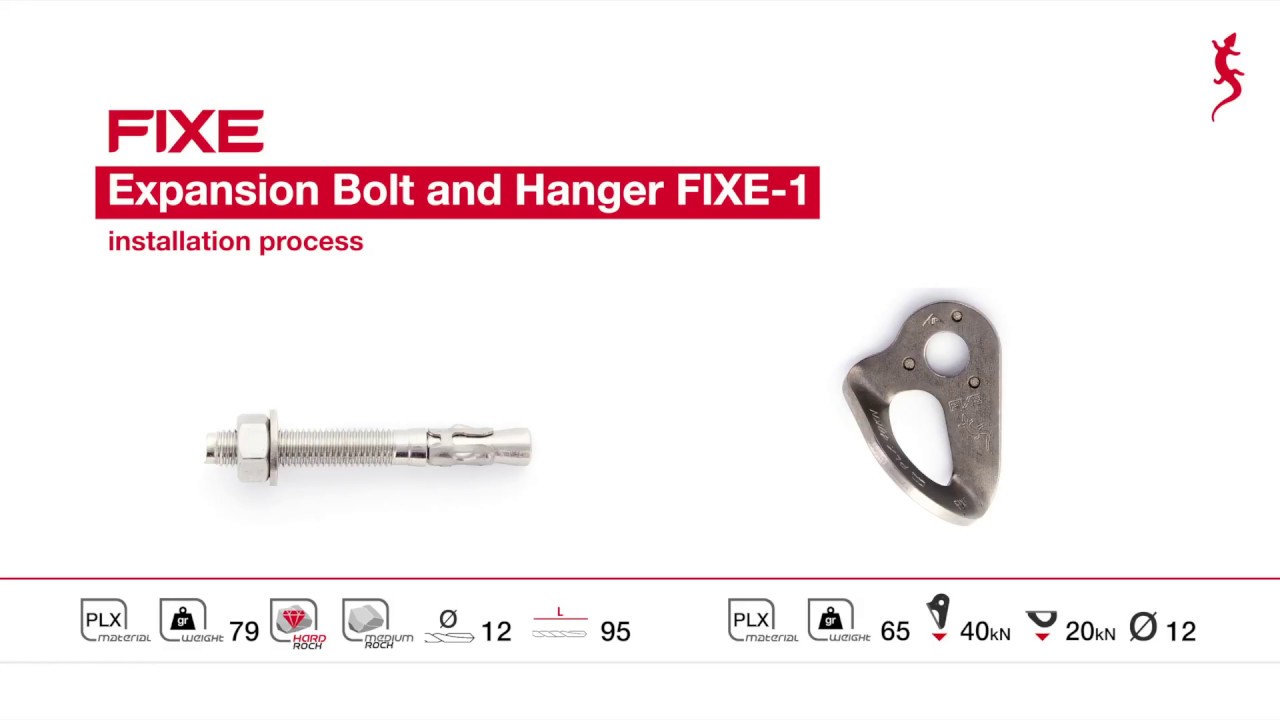 Installation process of Expansion BOLT and  Hanger FIXE 1