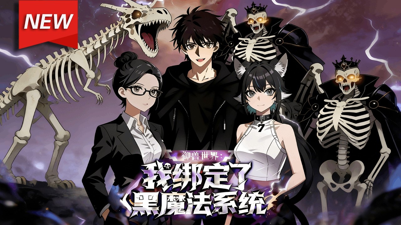 MULTISUB📢新番上线《御兽世界：我绑定了黑魔法系统》第1~61集丨萧明濒死觉醒黑魔法系统！召唤骷髅，逆袭打脸，夺回家产！#漫剧 #破晓动漫社