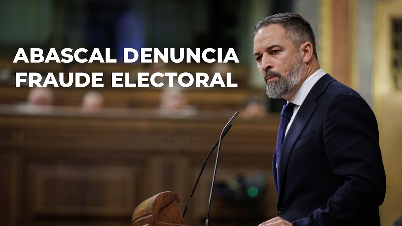 Santiago Abascal denuncia el fraude electoral del PSOE y Unidas Podemos