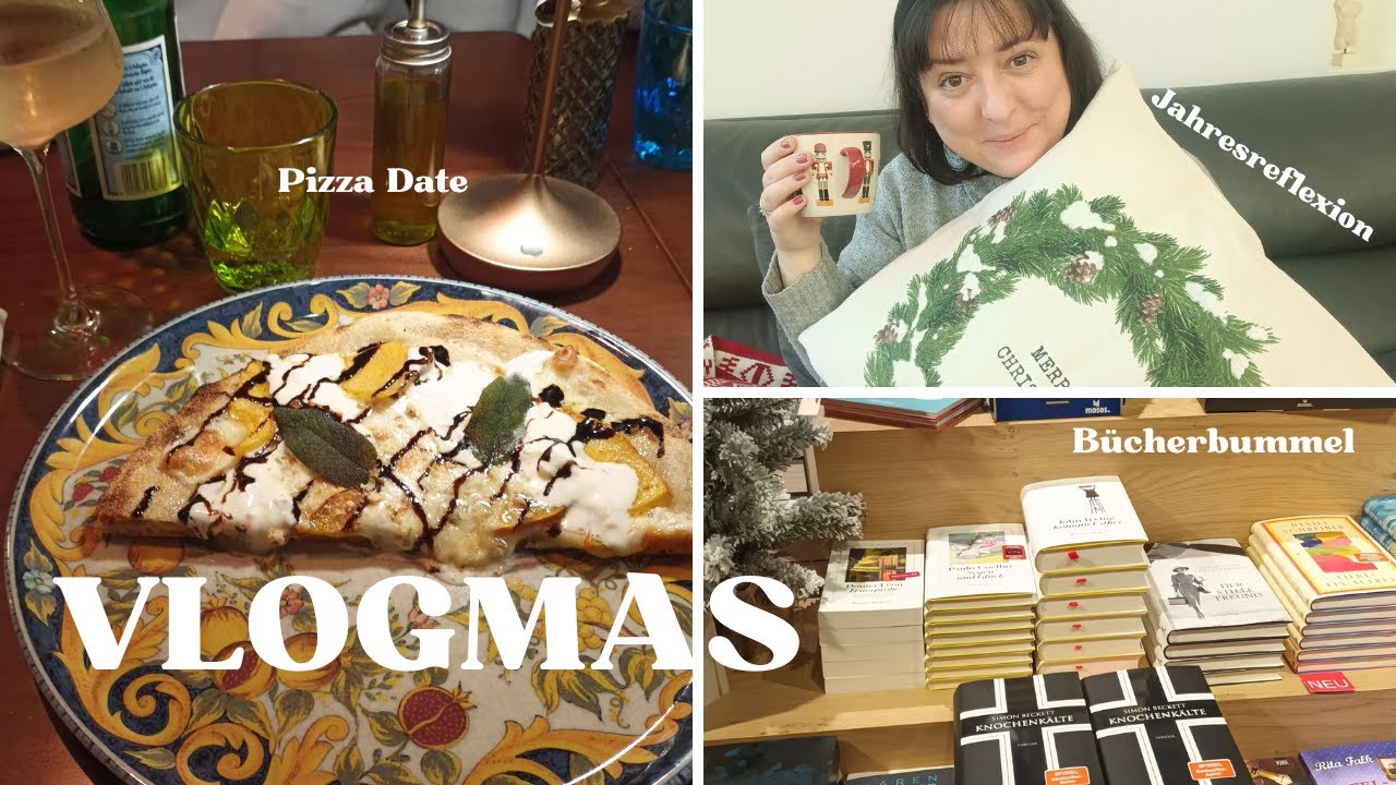 VLOGMAS TAG 5 | Bücherbummel , die beste Pizza und ein Rossmann Haul