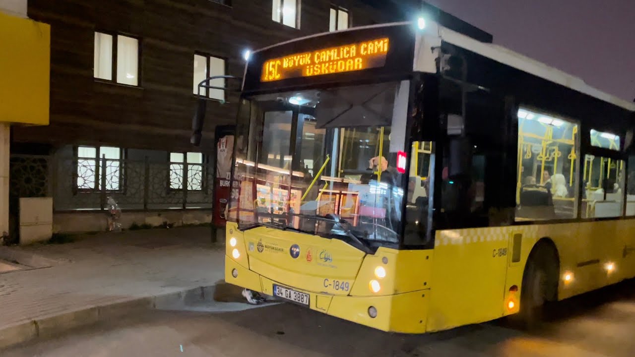 IETT Istanbul Otobüs 15C Büyük Çamlıca Camii-Uskudar Mihrimah S. Camii,IETT Istanbul Bus Service 15C