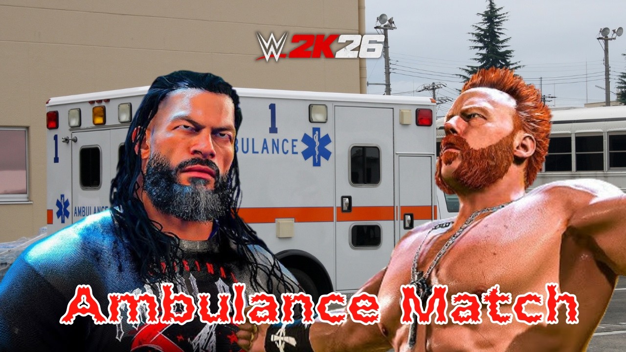 WWE 2K26 Ambulance Match: Roman Reigns vs Sheamus