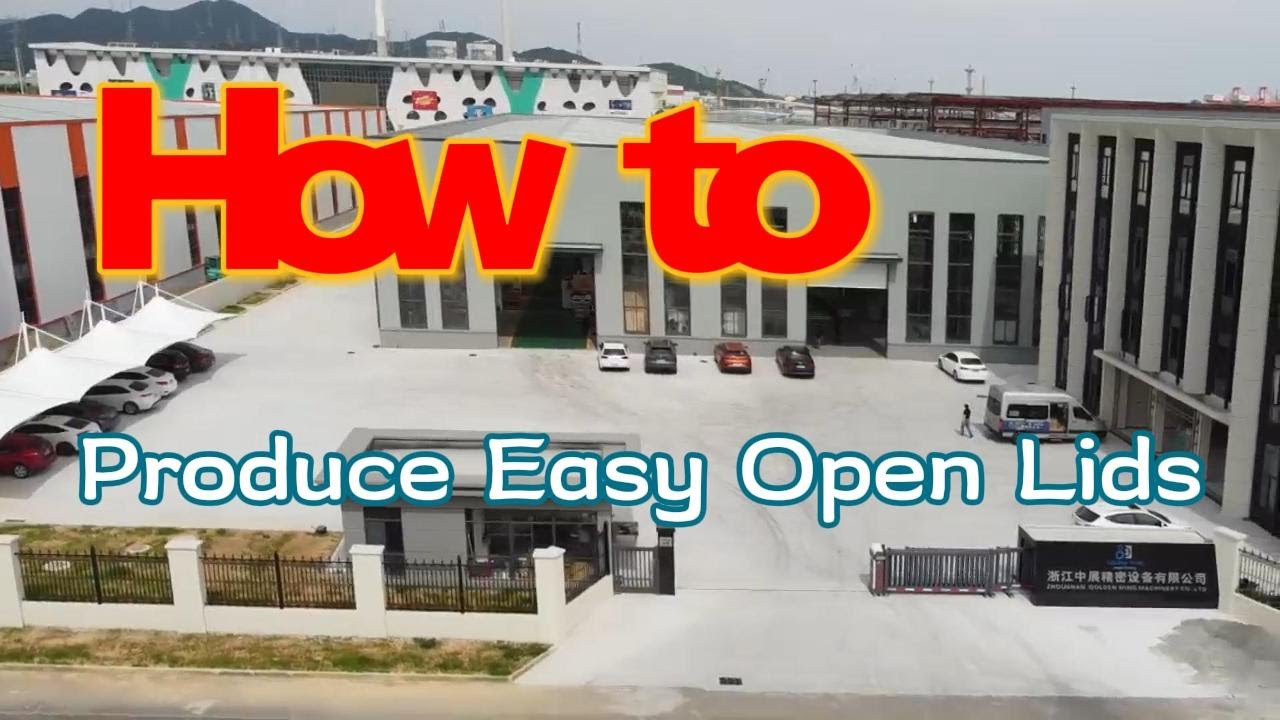 Easy Open Ends Production Line | How to Produce Easy Open Lids | Easy Open End Making Machine
