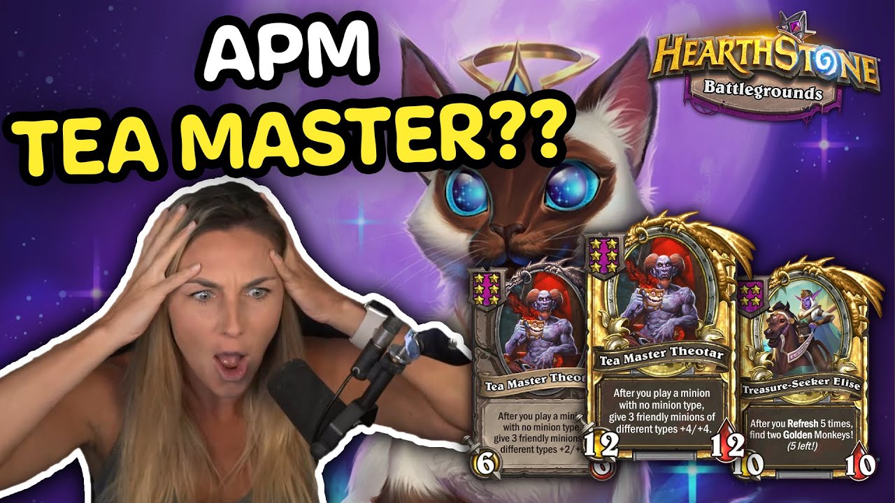Slysssa Tries to Keep Up with FOUR THEOTARS - Hearthstone Battlegrounds