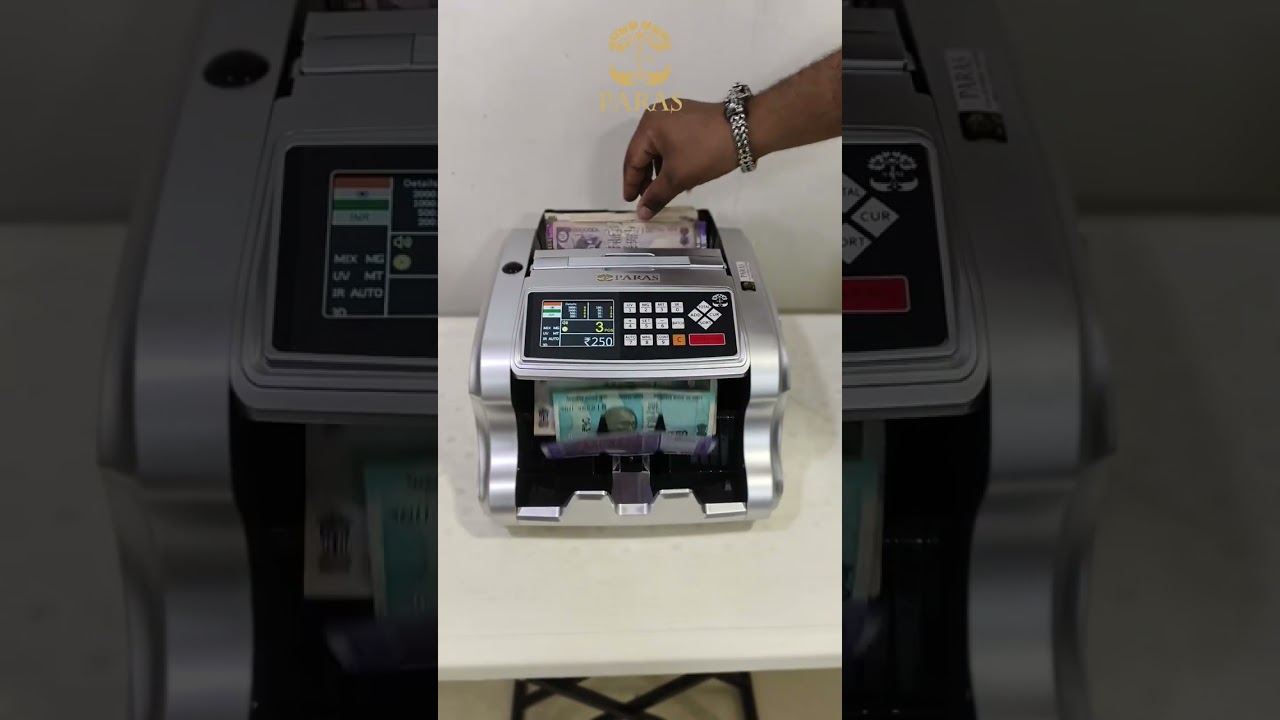 PARAS 1515 MIX VALUE NOTE COUNTING MACHINE WITH FAKE NOTE DETECTION