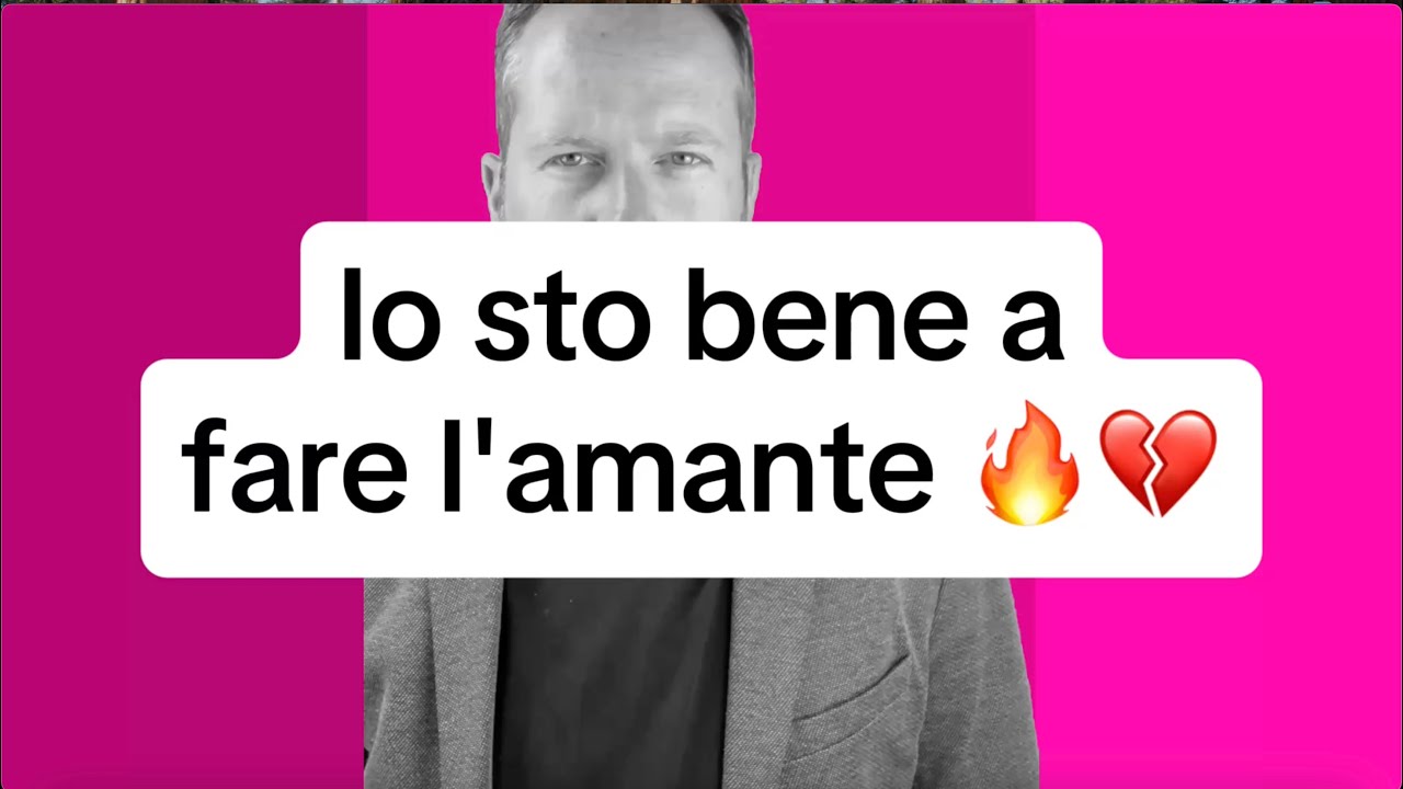 IO STO BENE A FARE L’AMANTE 🔥💔