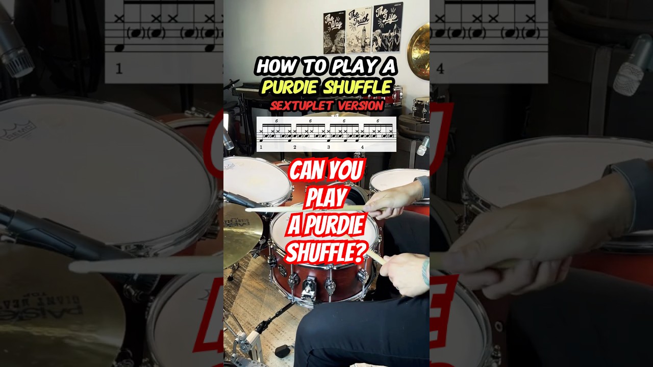 How to Play a Purdie Shuffle (Drum Lesson) #drums