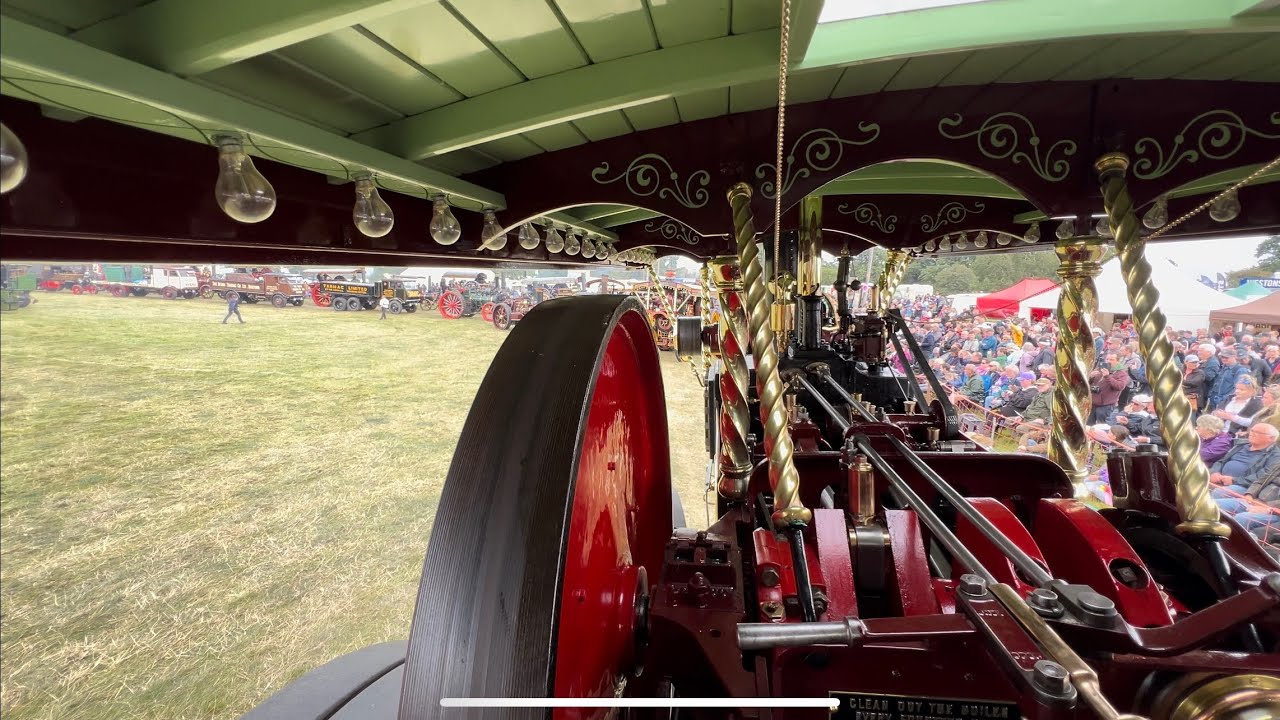 Shropshire Steam Rally Grand Parade Whistle’s. (4K).
