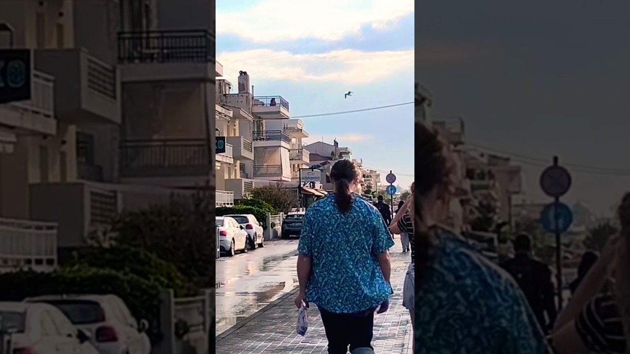 Walking tour greek city Thessaloniki Neoi Epivates beach 💦🌊 #walking #tour #beach