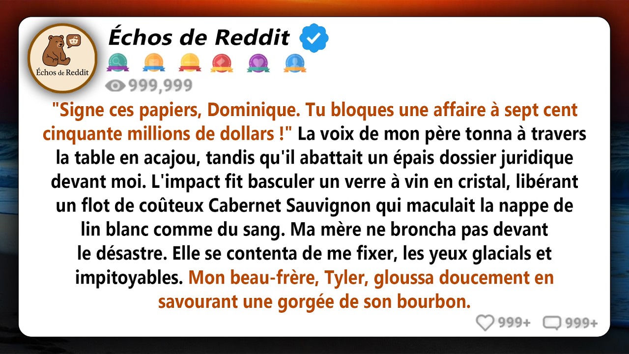 Mon père m'a ordonné de renoncer à 750 millions de dollars - j'ai souri et j'ai posé une seule...
