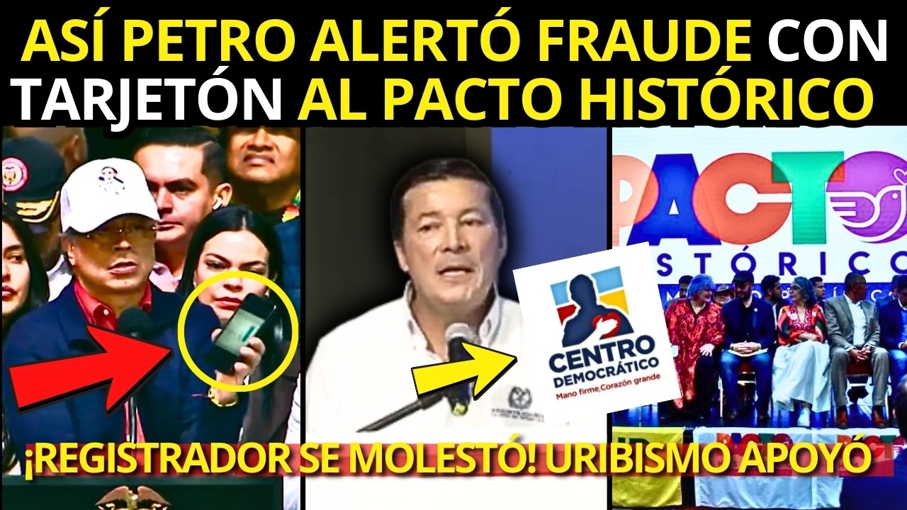 Urgente🚨PETRO Descubre ESTO Con Tarjetones: Alertó Al Pacto; URIBISMO Respalda Esto Del Registrador