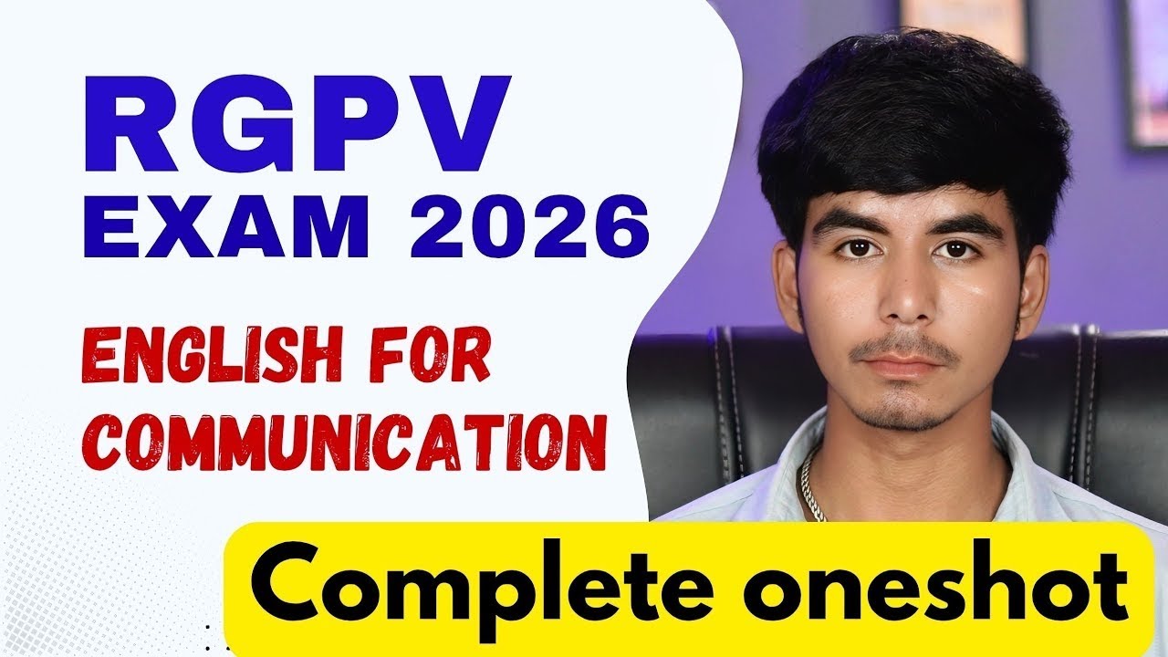 English for Communication ONESHOT RGPV | RGPV Exam 2026 | @Growwithfarooque 