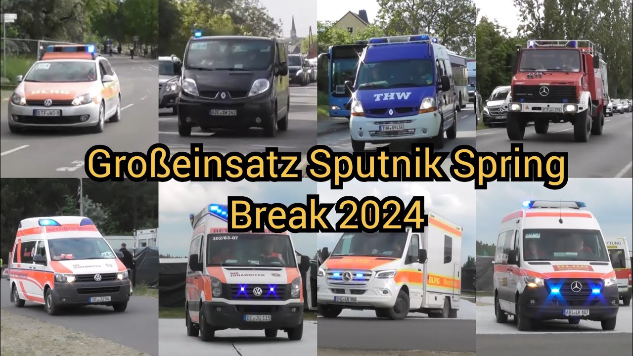Großeinsatz Festival mit Sonderfahrzeugen - Sputnik Spring Break 2024 in Pouch
