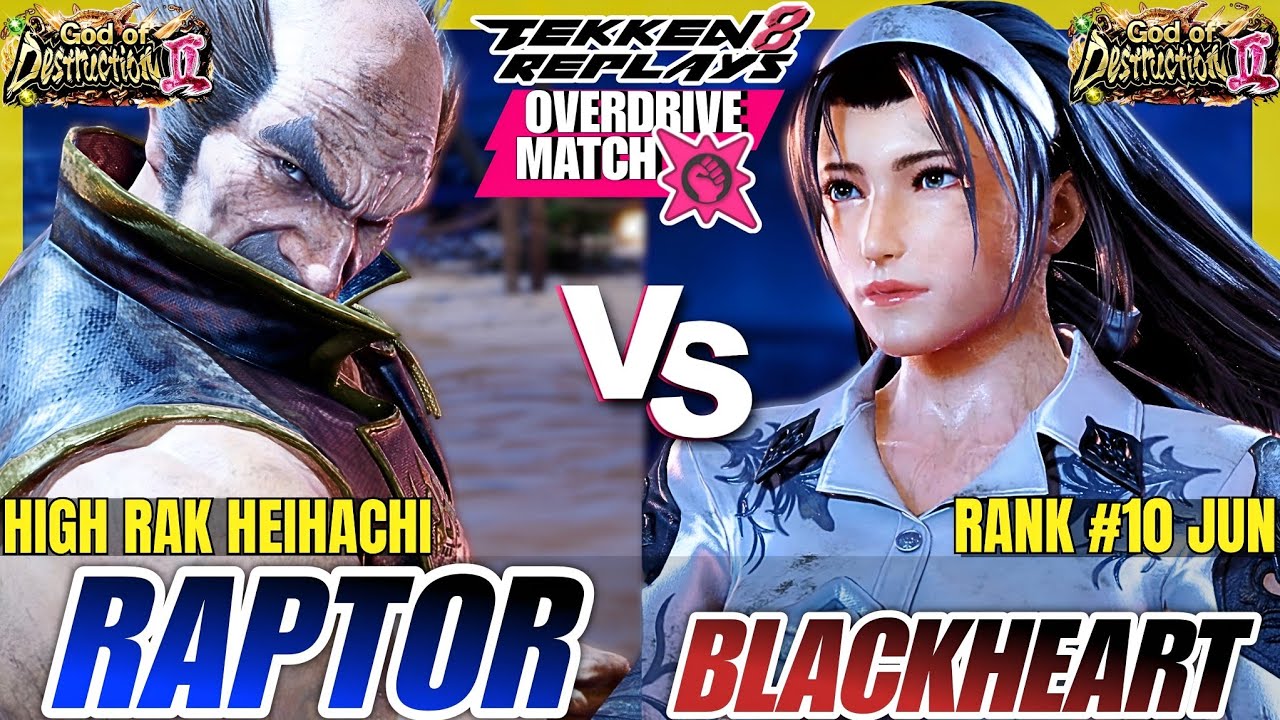 Tekken 8 - LegendaryRaptor (Heihachi) vs Blackheart59 (Jun) - Epic Ranked Match