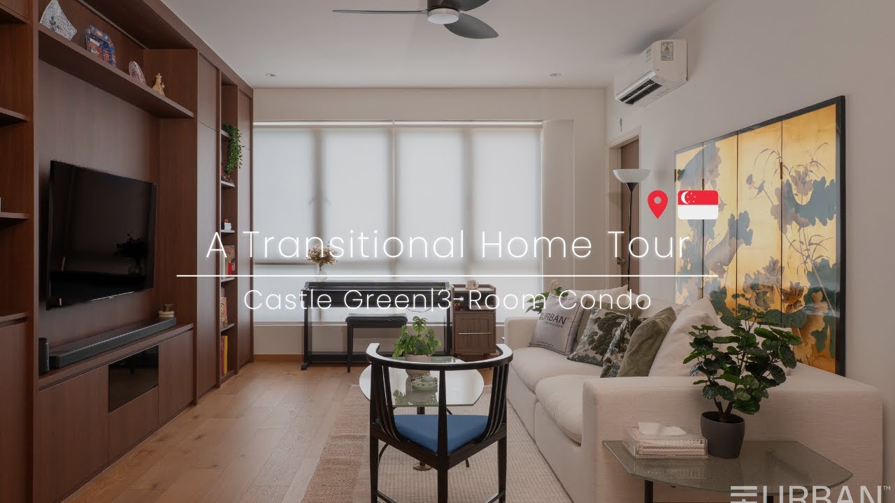 3-Room Condo in Singapore ｜A Timeless Transitional Home Tour