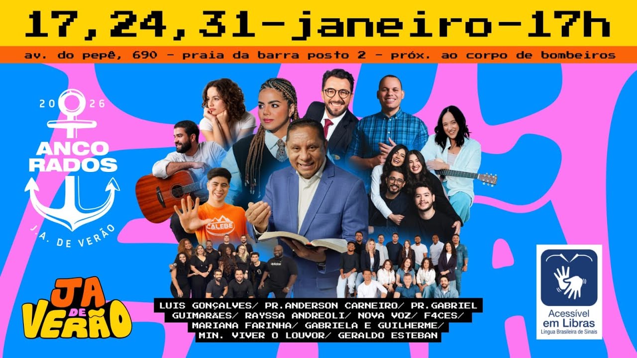 AO VIVO 🌟 J.A. DE VERÃO 🌞 | ANCORADOS  ⚓️🙏💪 | 📅 Sábado - 17/1/2026🕔 17h ⏰