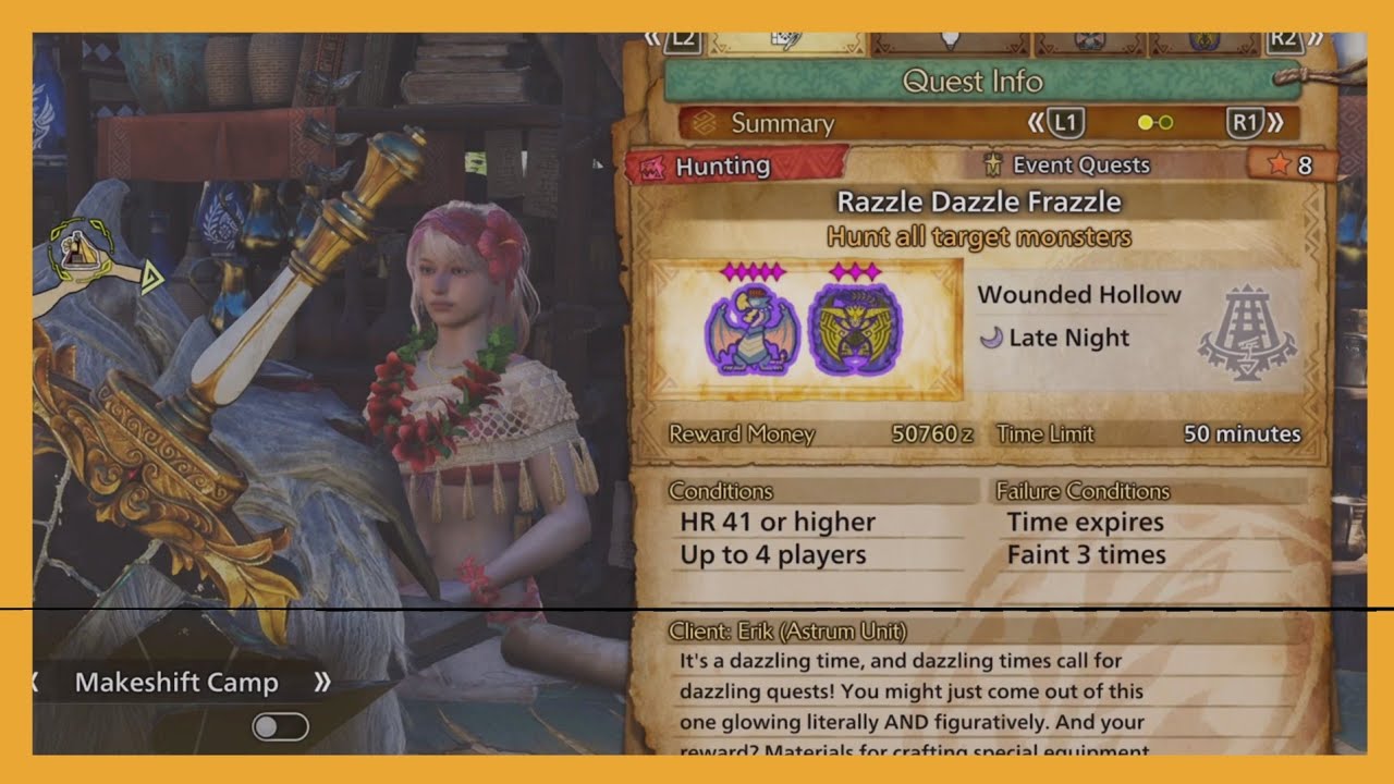 Razzle dazzle frazzle event quest