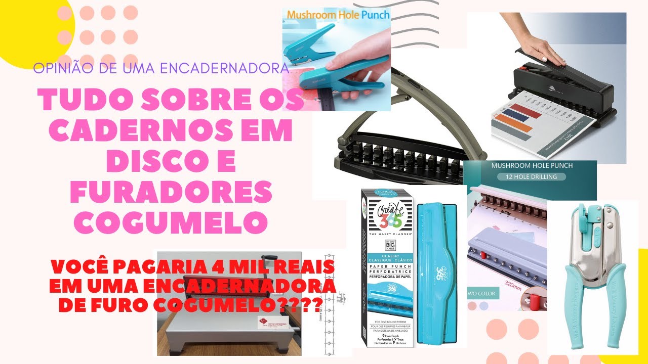 Minha opinião de encadernadora sobre furadores cogumelo