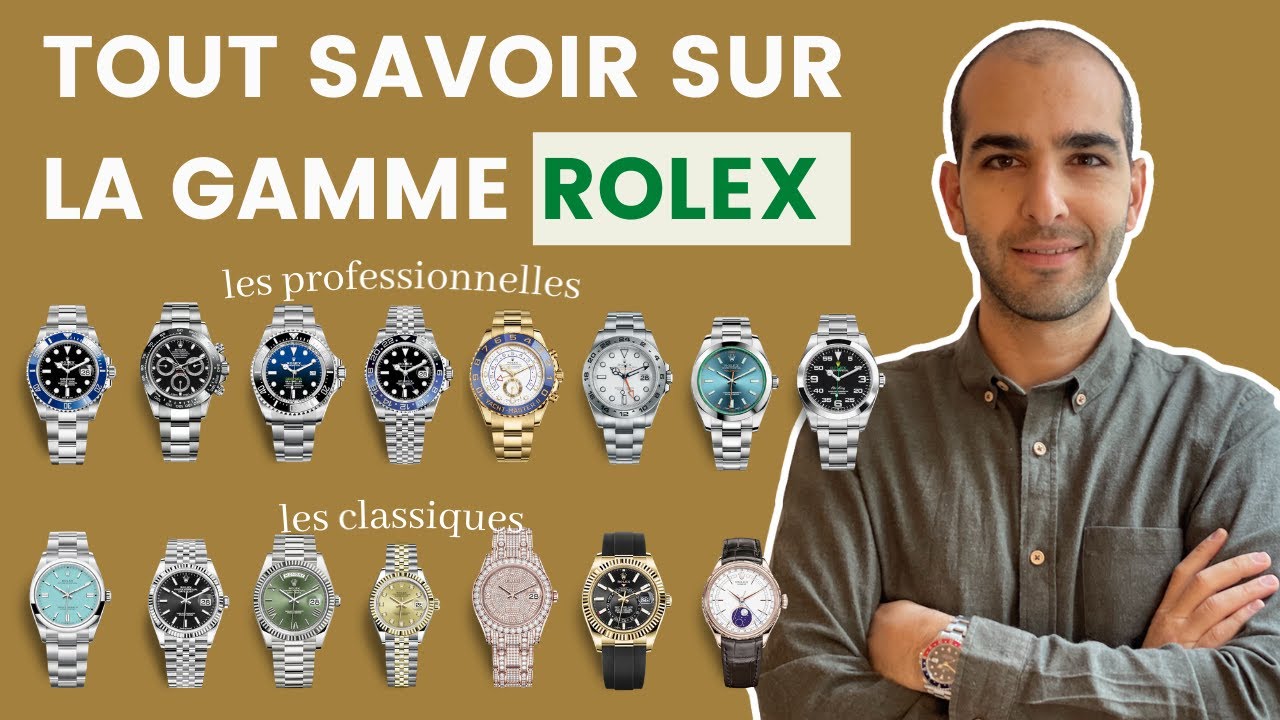 👑 Présentation de la gamme Rolex - Différences entre classiques et professionnelles