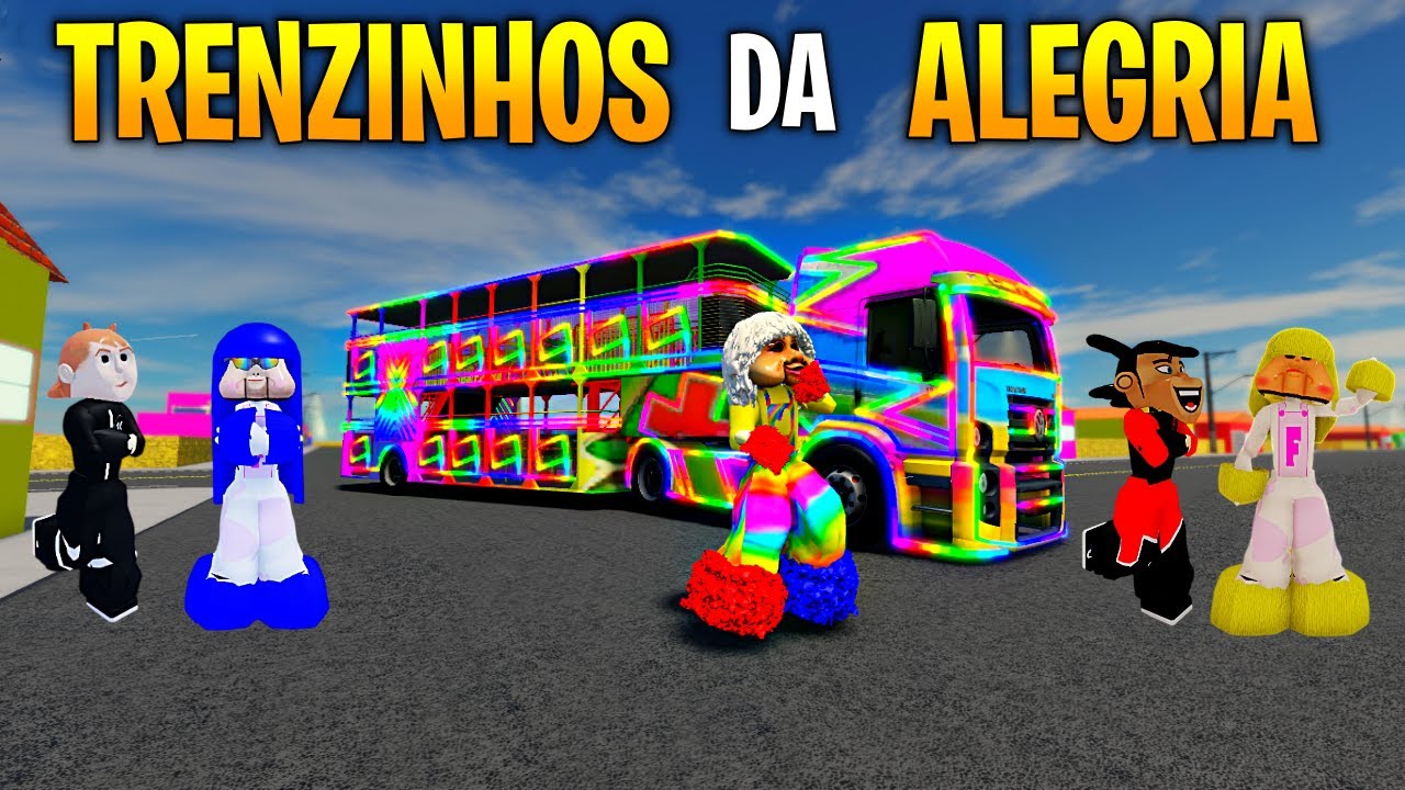 FOFÃO, PALHACINHO e Amigos na CARRETA FURACÃO no jogo da carreta da alegria no Roblox