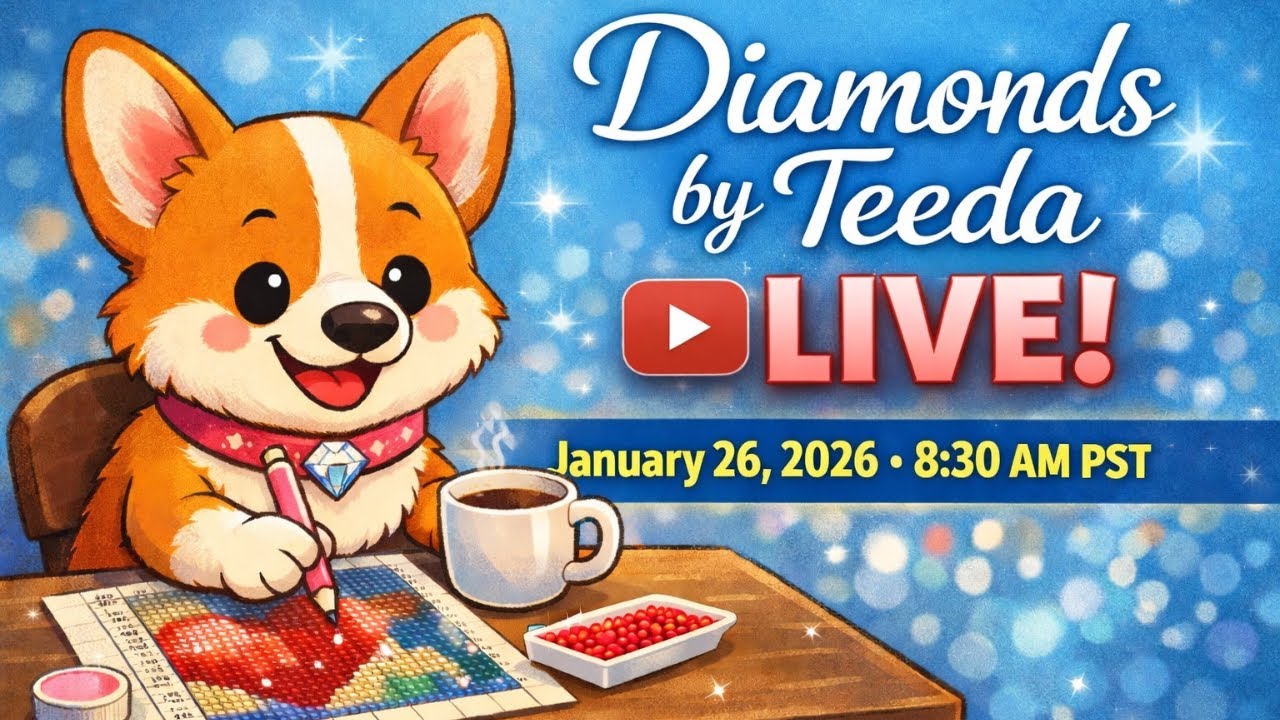 Diamond Painting LIVE with Teeda | Coffee, Crafting & Fun