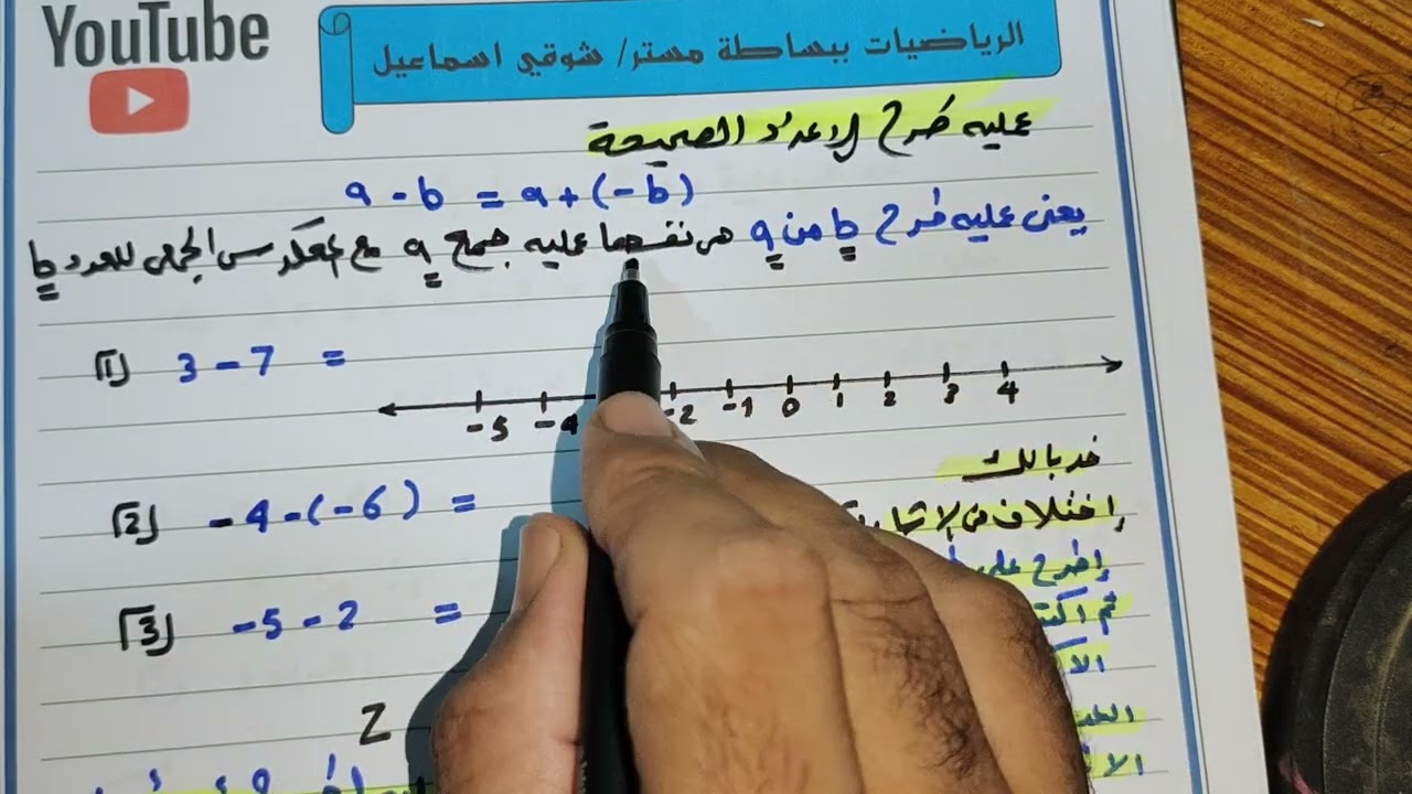 العمليات على الاعداد الحقيقيه ❤️‍🔥 الدرس السادس رياضيات الصف الاول الاعدادي ترم اول 2026