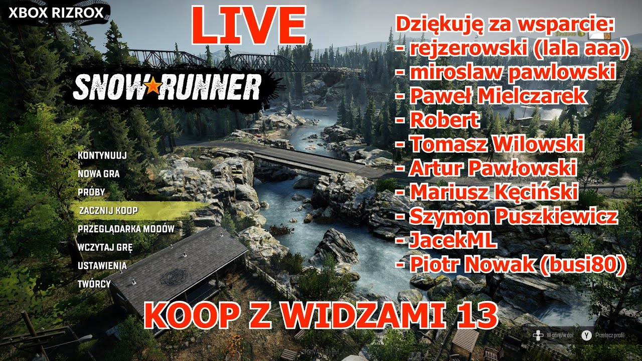 Snowrunner Live Koop z Widzami #75 🇵🇱