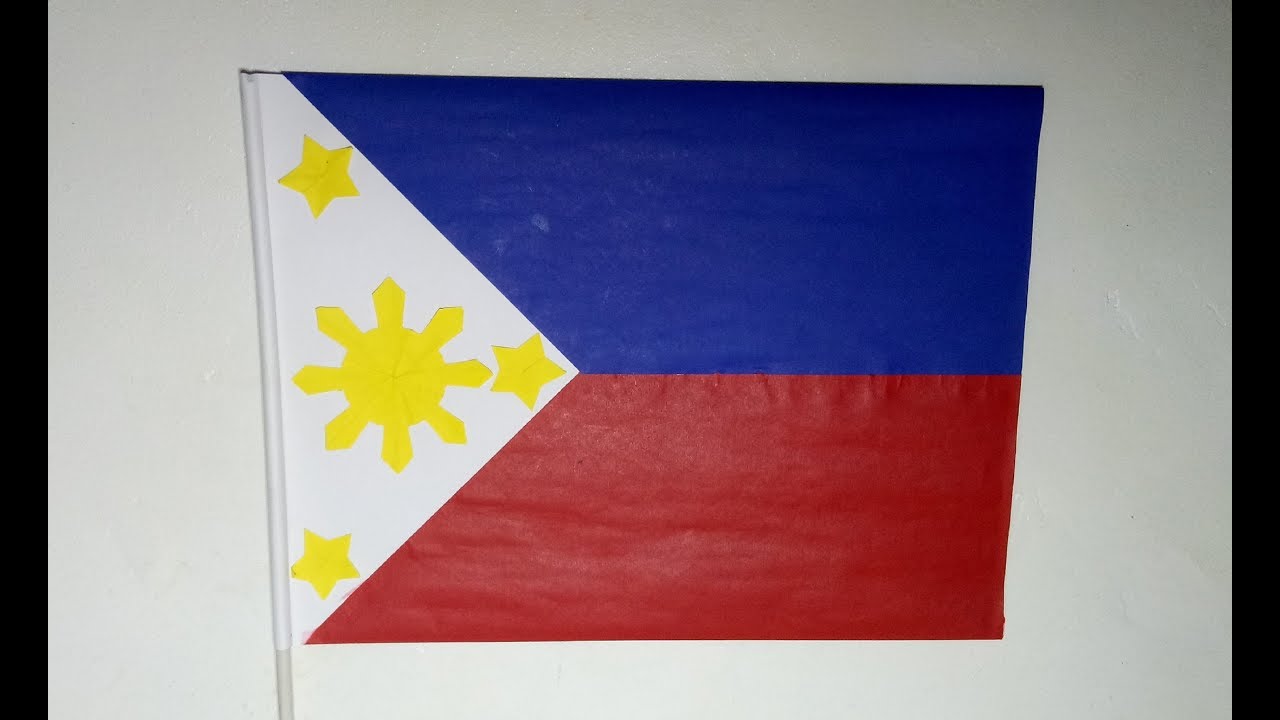 HOW TO MAKE A PHILIPPINE FLAG | DIY SCHOOL PROJECT | PHILIPPINE FLAG MAKING PART 2