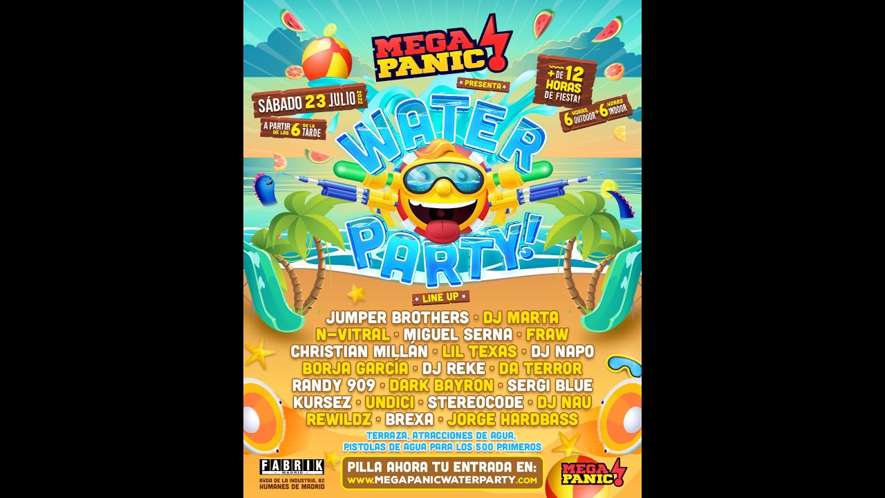 MEGAPANIC WATER PARTY Live! Main Room (23-07-2022) Dj Napo