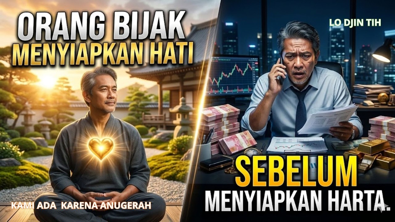 ORANG BIJAK MENYIAPKAN HATI SEBELUM MENYIAPKAN HARTA.