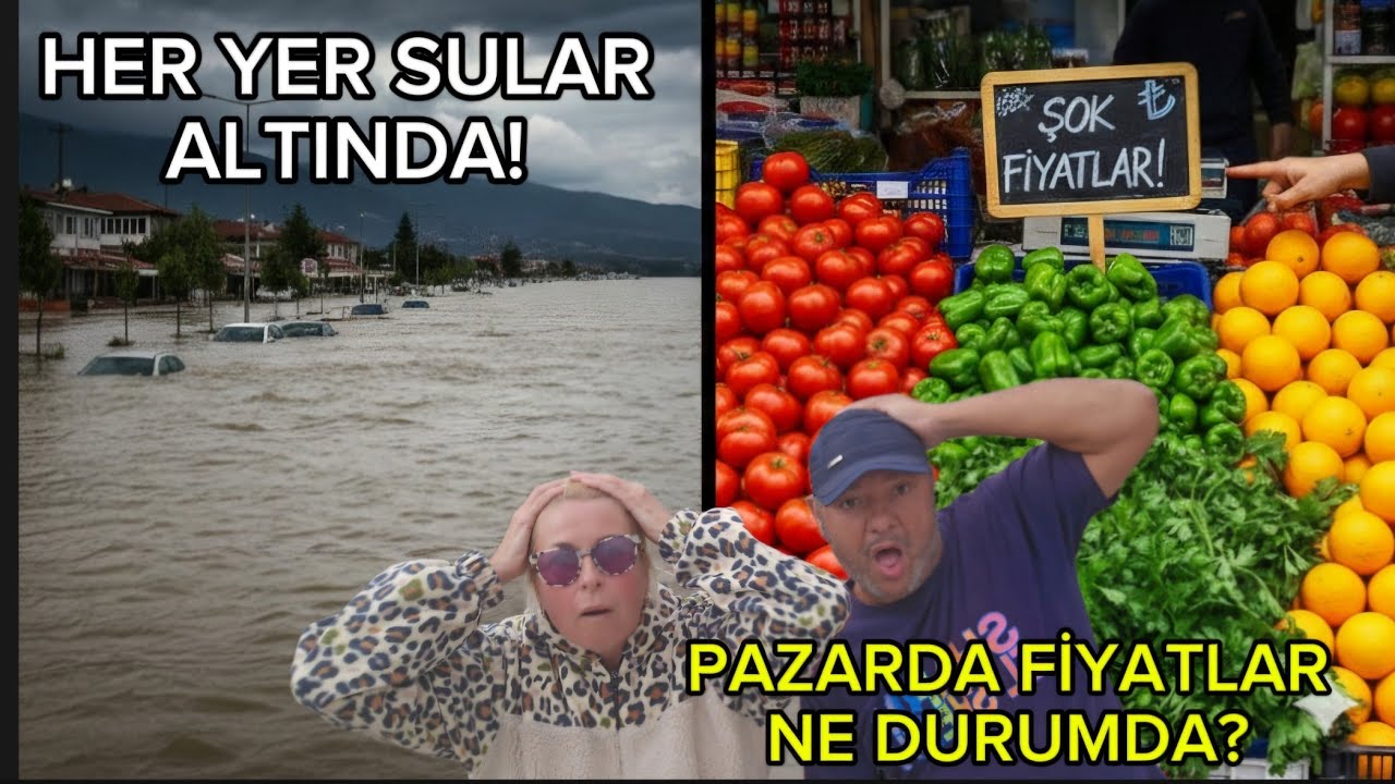 Köyceğiz Sular Altında! 🌊 Sel Felaketi Gölgesinde Pazar Fiyatları 🍅