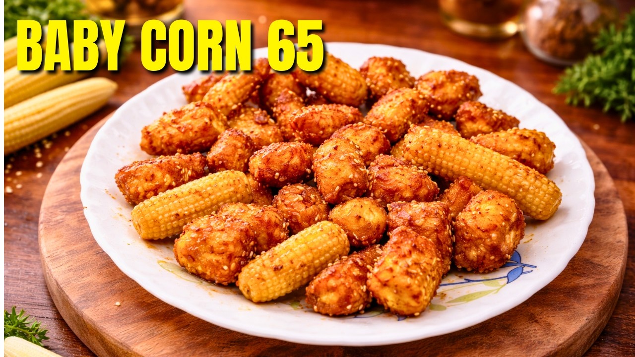 Crispy Baby corn 65 | Snacks Recipe 