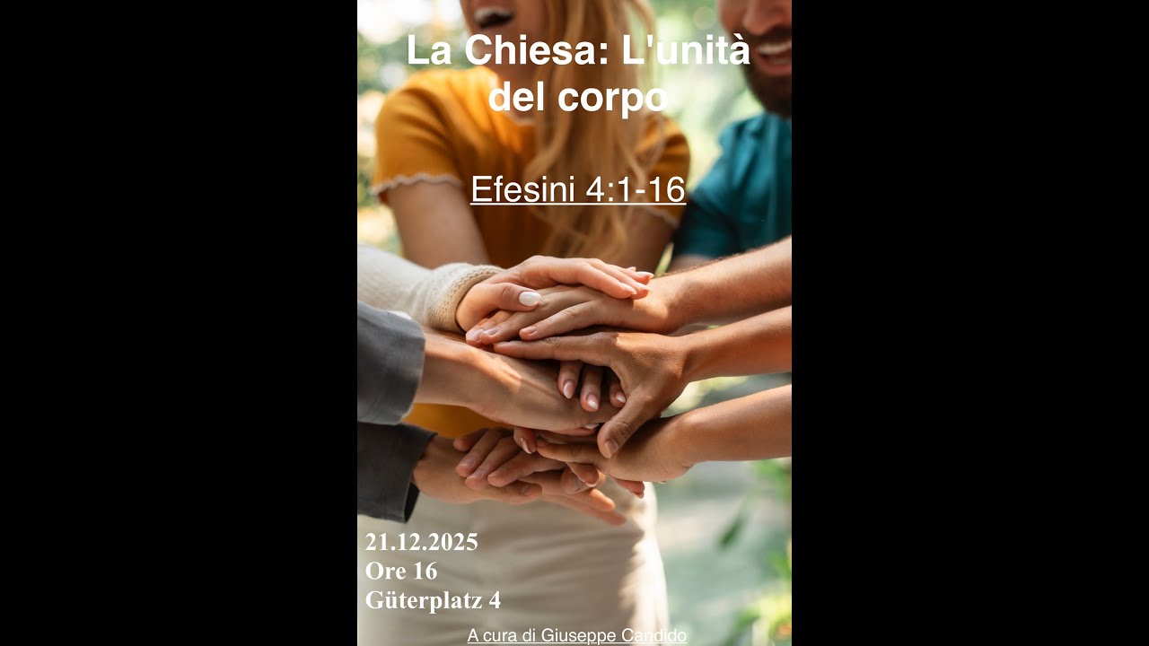 'La Chiesa: L'unitá del corpo' - Giuseppe Candido | 21.12.2025
