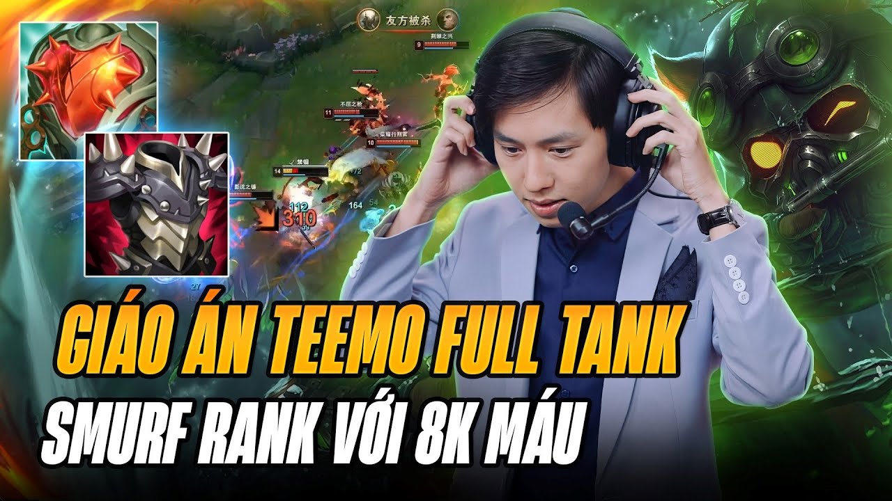 EBA DU ĐẤU RANK ĐỒNG TEST GIÁO ÁN TEEMO KHỔNG THẦN VỚI HƠN 8K MÁU CỰC KHÓ CHỊU