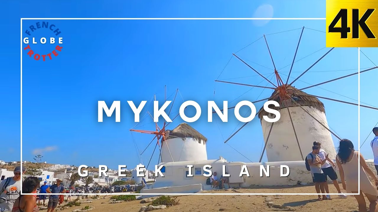 GREECE, MYKONOS - Full walkthrough Mykonos in Summer Sept 2022 🇬🇷 4K Vibrant Greek Island Μύκονος