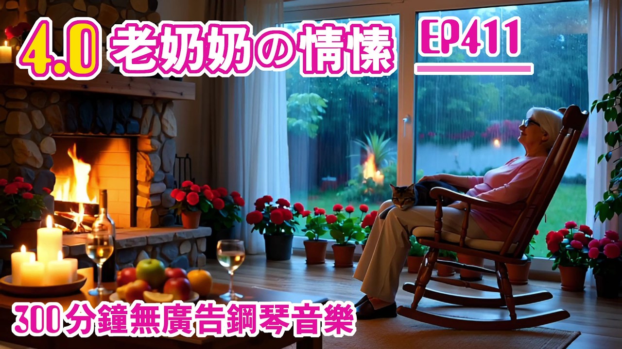 【300分鐘の鋼琴音樂】4.0 老奶奶の情愫｜單支音樂，無廣告鋼琴音樂， 長時間療癒，可放置陪伴。