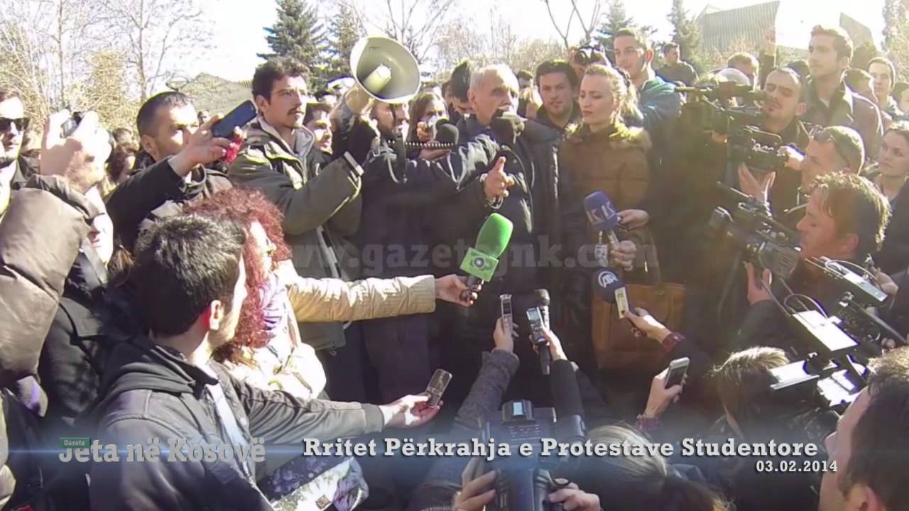 GazetaJNK: Rritet P&euml;rkrahja e protestave Studentore 03.02.2014