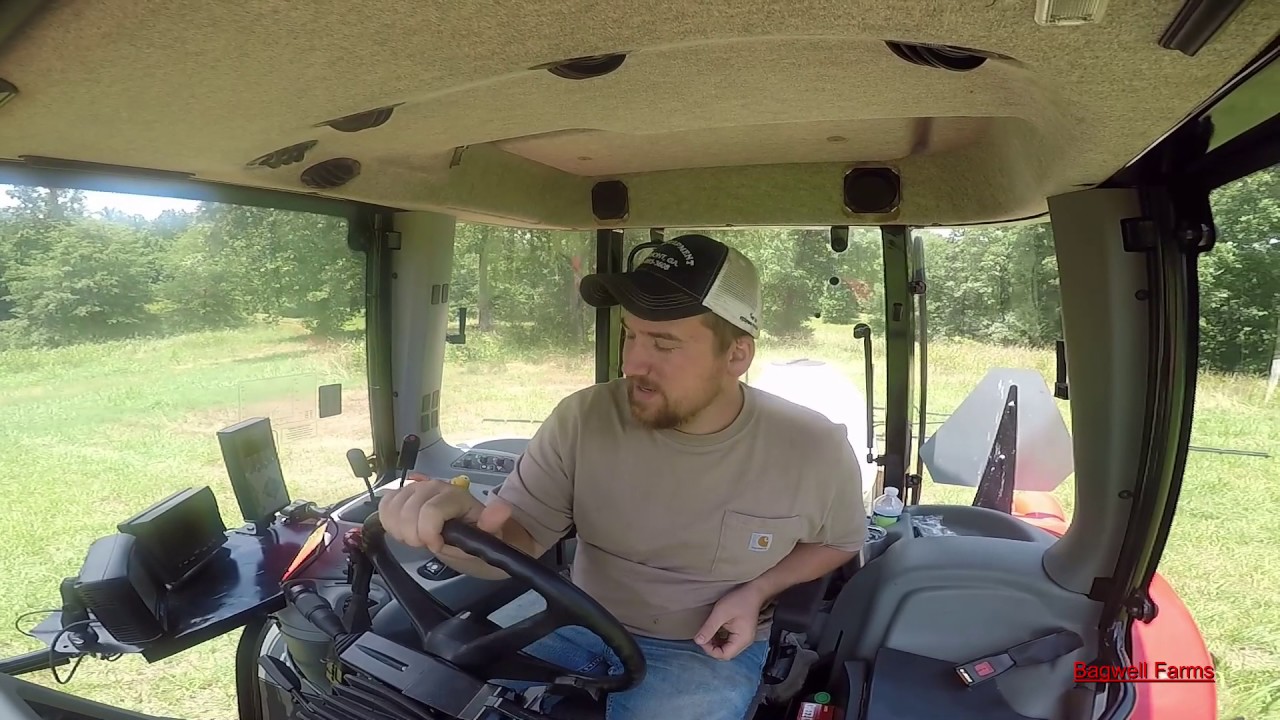Spraying johnson grass