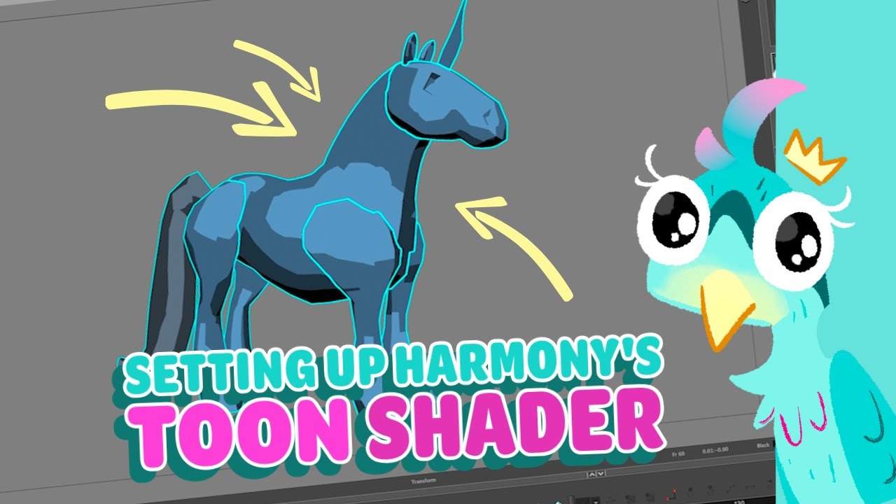 3D - How to use Harmony's Toon Shader !!! IT'S COOL. (Harmony)