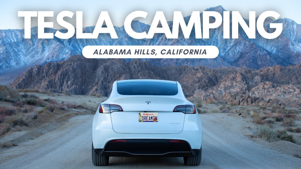 КЕМПИНГ TESLA MODEL Y В АЛАБАМА-ХИЛЛС, КАЛИФОРНИЯ // Часть I