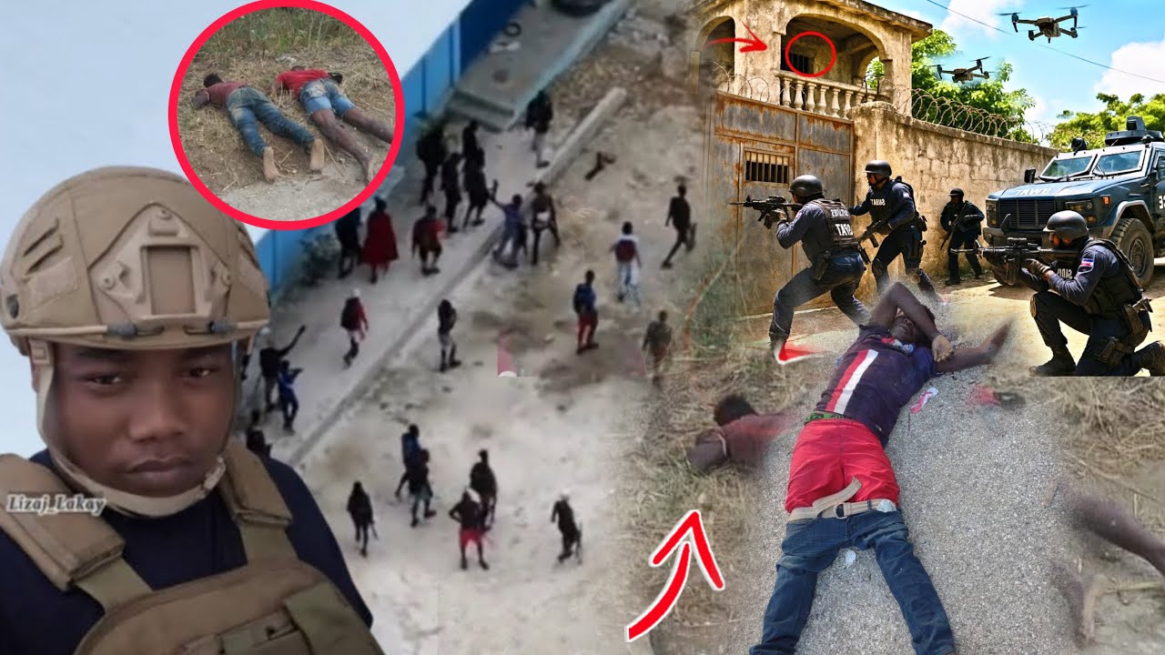 2 Bal Nan T&egrave;t Nan Baz izo li Mouri La Polis Ki touyel / Men Video towo a