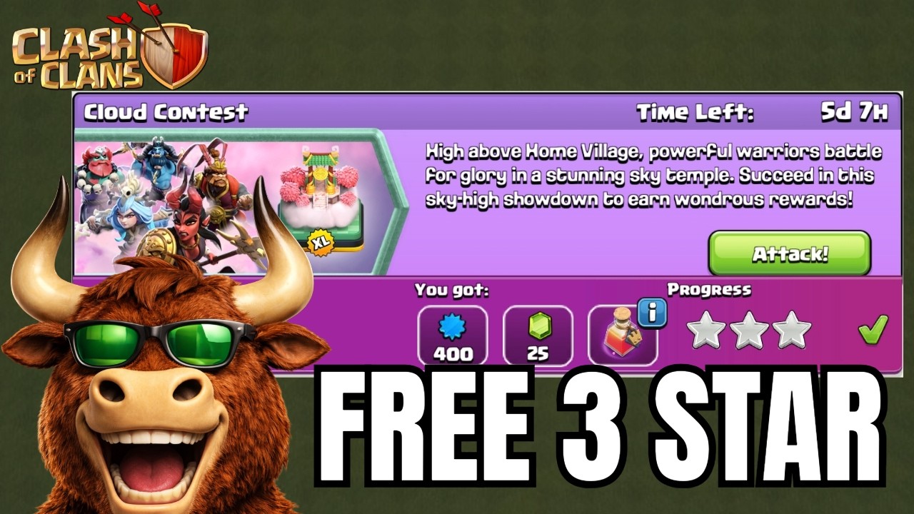 3 Star Cloud Contest Challenge in Clash of Clans