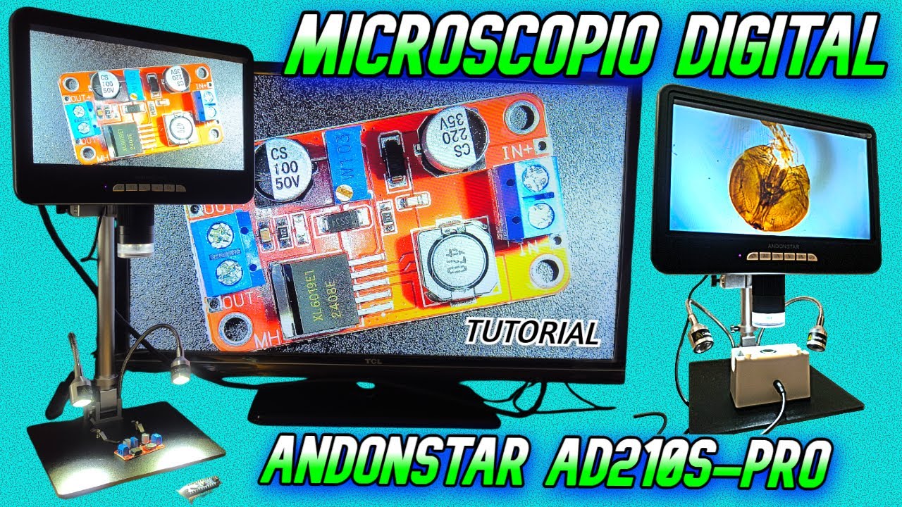 Microscopio Digital Andonstar AD210S PRO 4k 60fps / Unboxing y Review