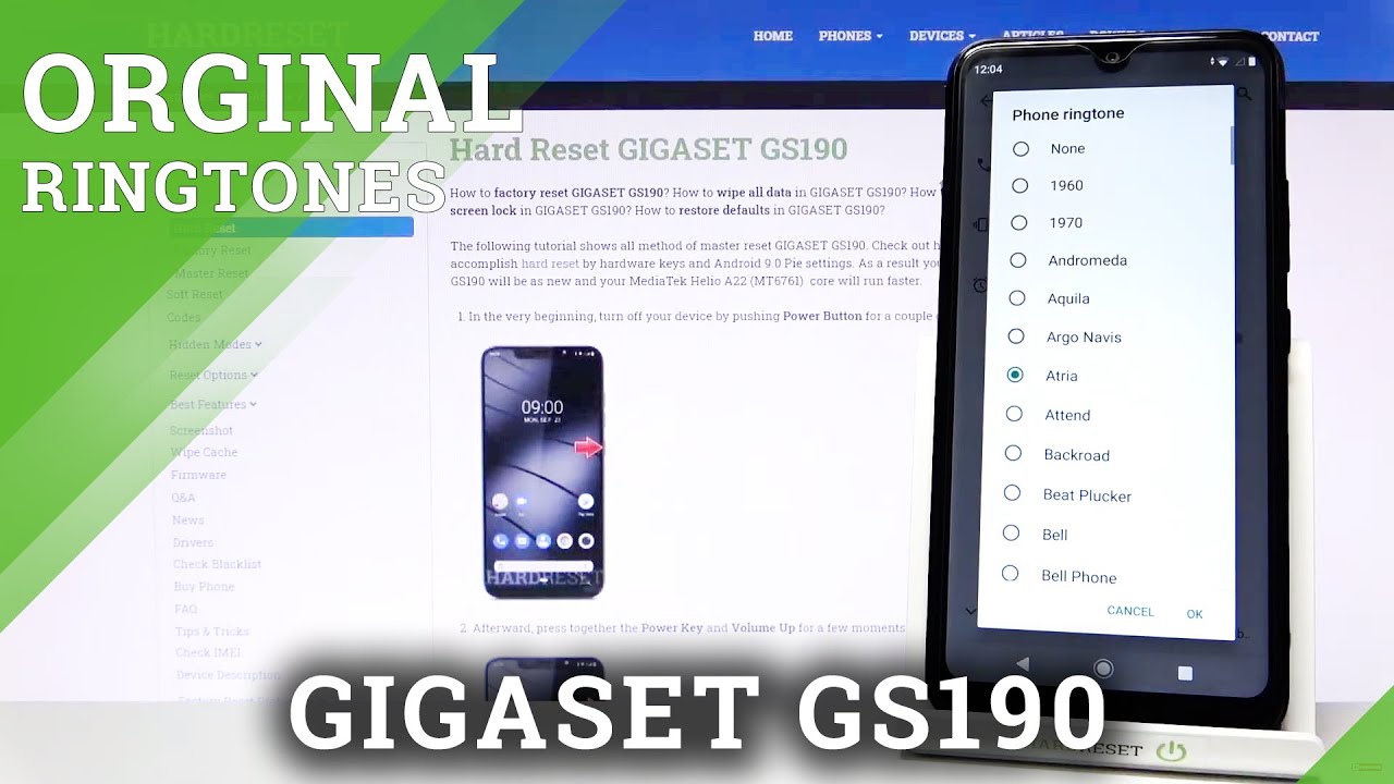 GIGASET GS190 Ringtones | List of Original Ringtones
