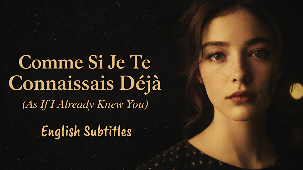 Comme Si Je Te Connaissais D&eacute;j&agrave; 💫 Romantic French Song With English Subtitles 💫 1960s Paris Love