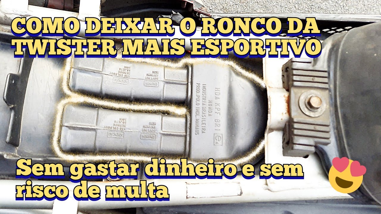 ⚙️ COMO DEIXAR O RONCO DA CBX TWISTER MAIS ESPORTIVO - Serve para qualquer moto!  🪛