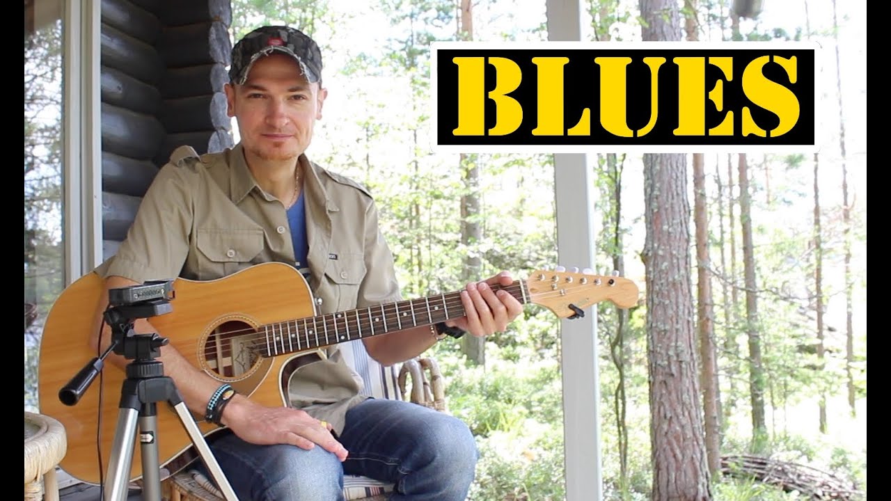 Leçon de GUITARE BLUES au pouce (tabs)