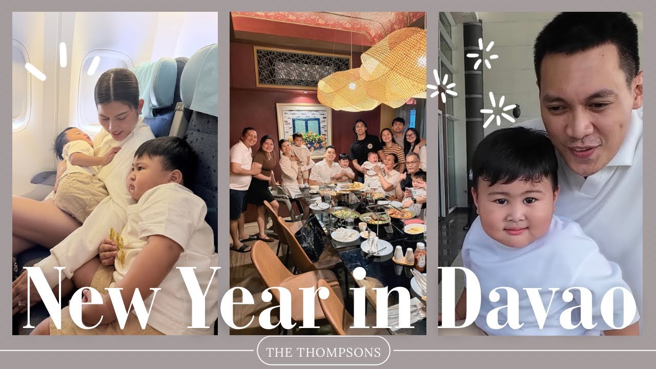 ✈️ Pa-Davao kami to celebrate New Year! 🎆 #TheThompsons 